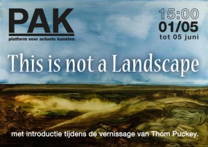 uitnodigings kaart 'This is not a Landscape' PAK